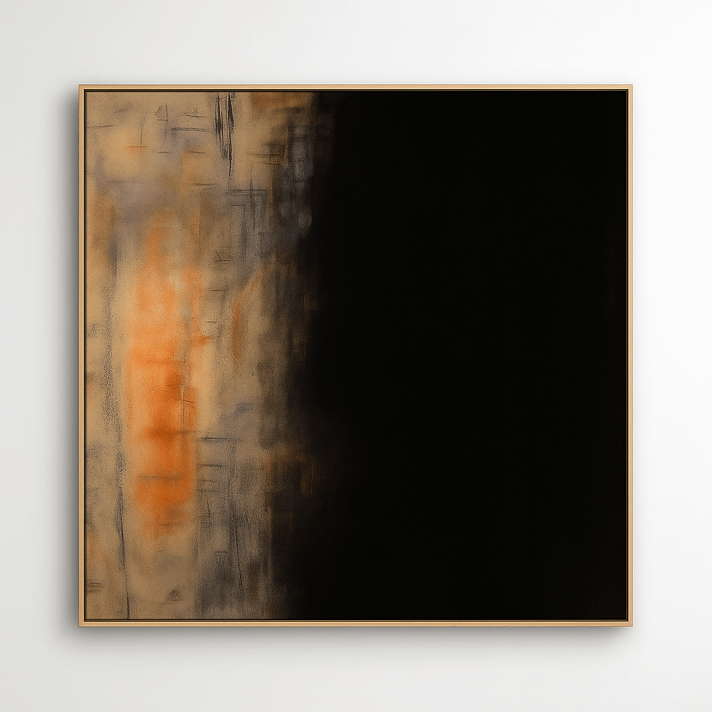 Canvas Print: Ethereal Veil - Minimalist Abstract Canvas Print modern abstract canvas wall art by Rossetti Art – luxury interior design artwork for living room, bedroom, office – abstract wall art contemporary wall design extra large canvas wall art for living room