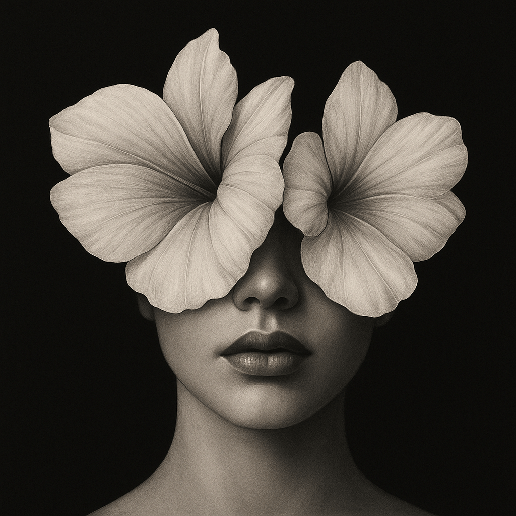 Canvas Print: Floral Elegance Triptych - Framed Wall Art Black and White Set of 3 modern abstract canvas wall art by Rossetti Art – luxury interior design artwork for living room, bedroom, office – 3 piece black and white wall art 3 piece wall art for living room black and white 3 piece wall art