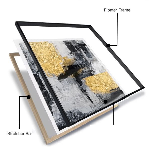 Large Colorful Canvas Print : Color Collision