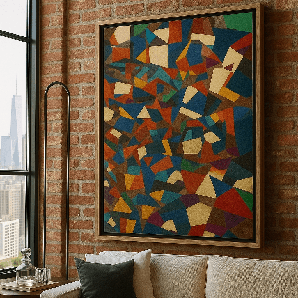 Canvas Print : "Fracture Funk" – Abstract Canvas Print for Bold Walls | Rossetti Art