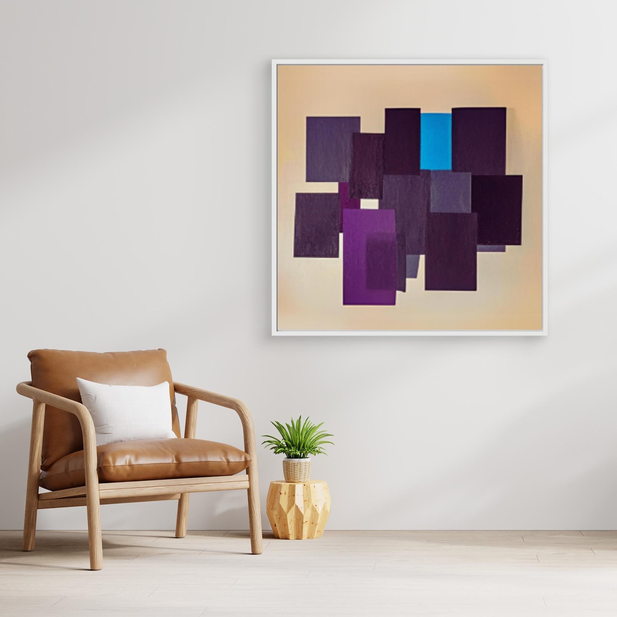 Canvas Print: "Geometric Symphony - Abstract Shapes Art" - Chiara Rossetti
