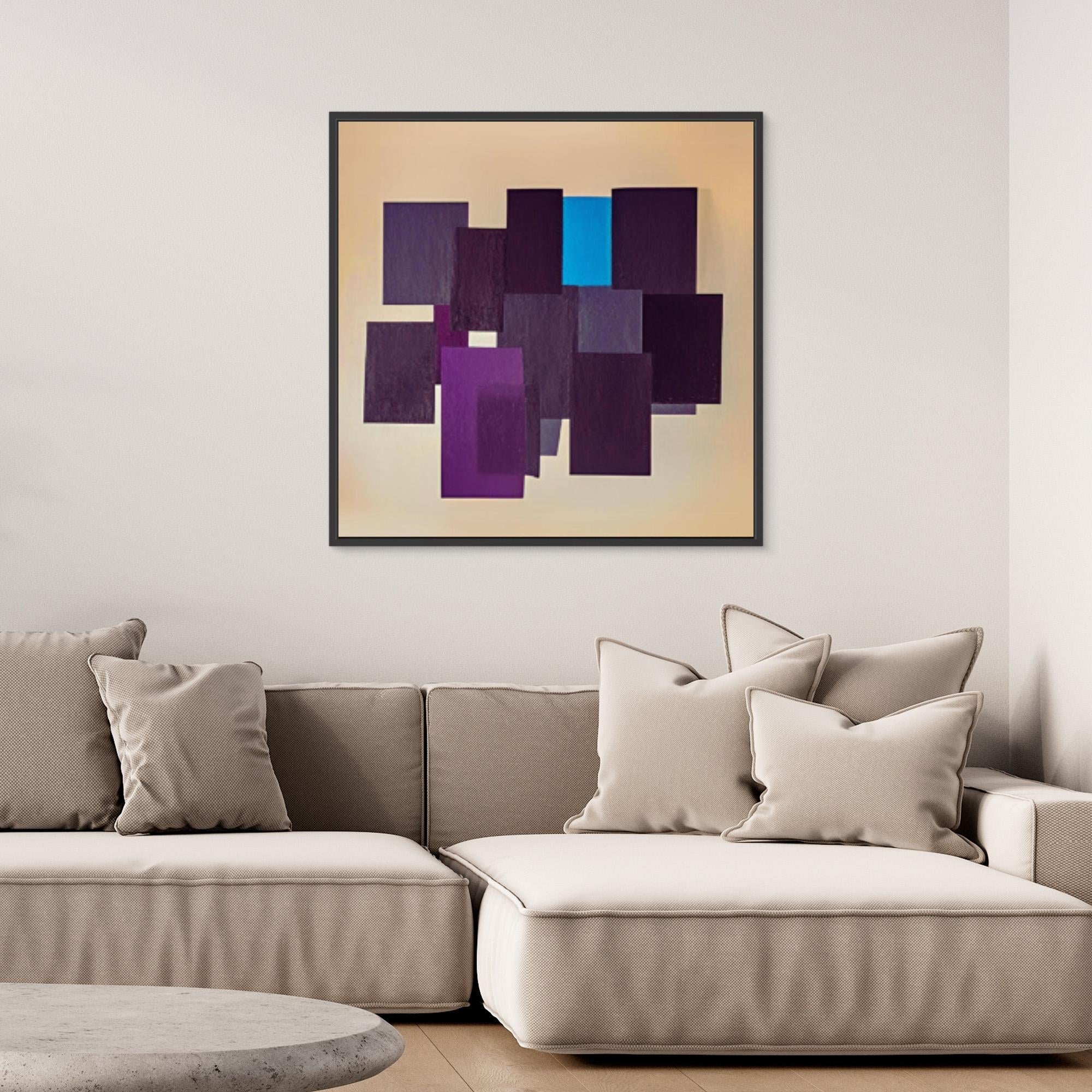 Canvas Print: "Geometric Symphony - Abstract Shapes Art" - Chiara Rossetti