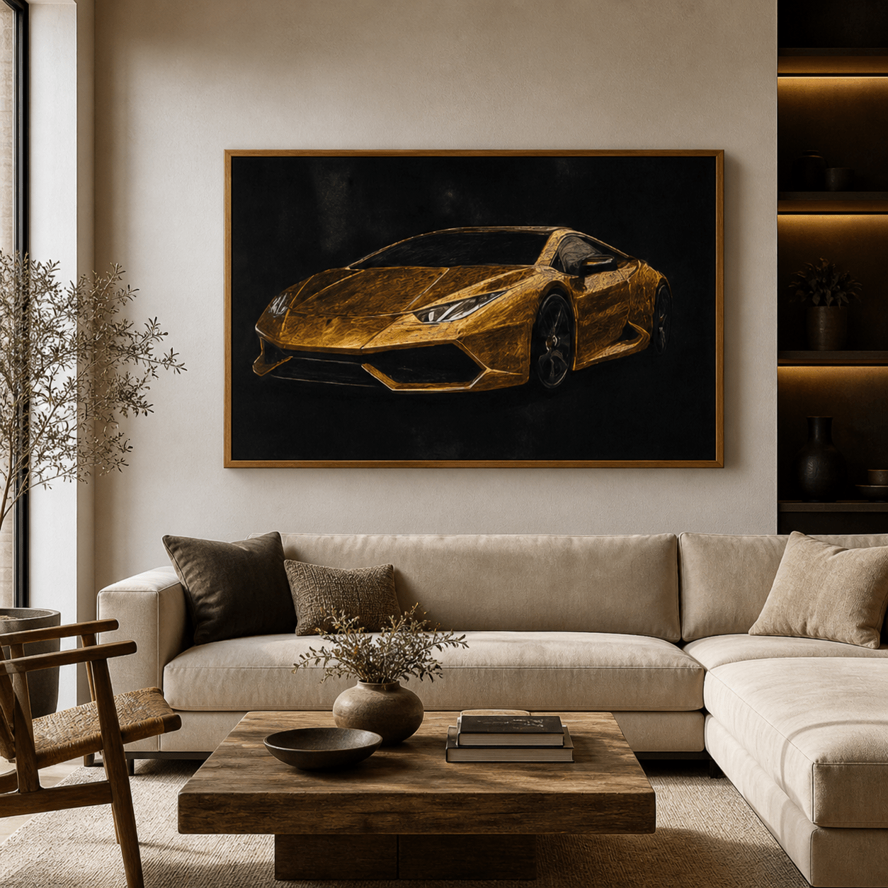 Luxury car wall art