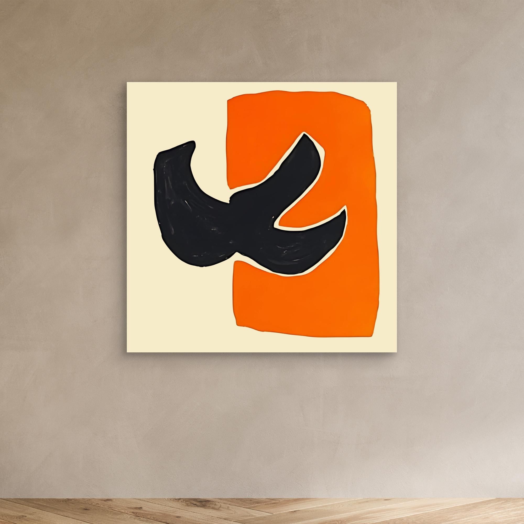 Canvas Print: Happy Bold Harmony - Abstract Modern Art modern abstract canvas wall art by Rossetti Art – luxury interior design artwork for living room, bedroom, office – Contemporary Art for Sale contemporary art piece Contemporary art print