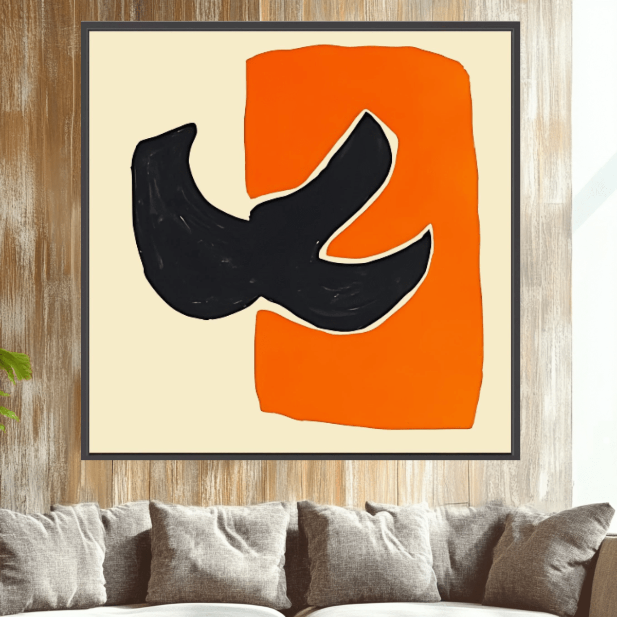 Canvas Print: Happy Bold Harmony - Abstract Modern Art modern abstract canvas wall art by Rossetti Art – luxury interior design artwork for living room, bedroom, office – Contemporary Art for Sale contemporary art piece Contemporary art print