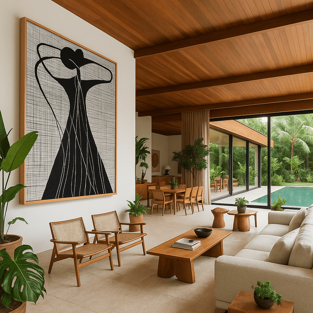 Canvas Print : Infinite Motion - Contemporary Abstract Line Art Print | Minimalist Black & White Wall Art modern abstract canvas wall art by Rossetti Art – luxury interior design artwork for living room, bedroom, office – black and white feminine canvas Contemporary Art for Sale contemporary art piece