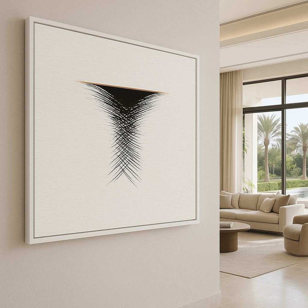 Canvas Print: Inverted Balance – Minimalist Abstract Geometric Art Print modern abstract canvas wall art by Rossetti Art – luxury interior design artwork for living room, bedroom, office – contemporary art piece Contemporary Canvas Art Contemporary canvas print