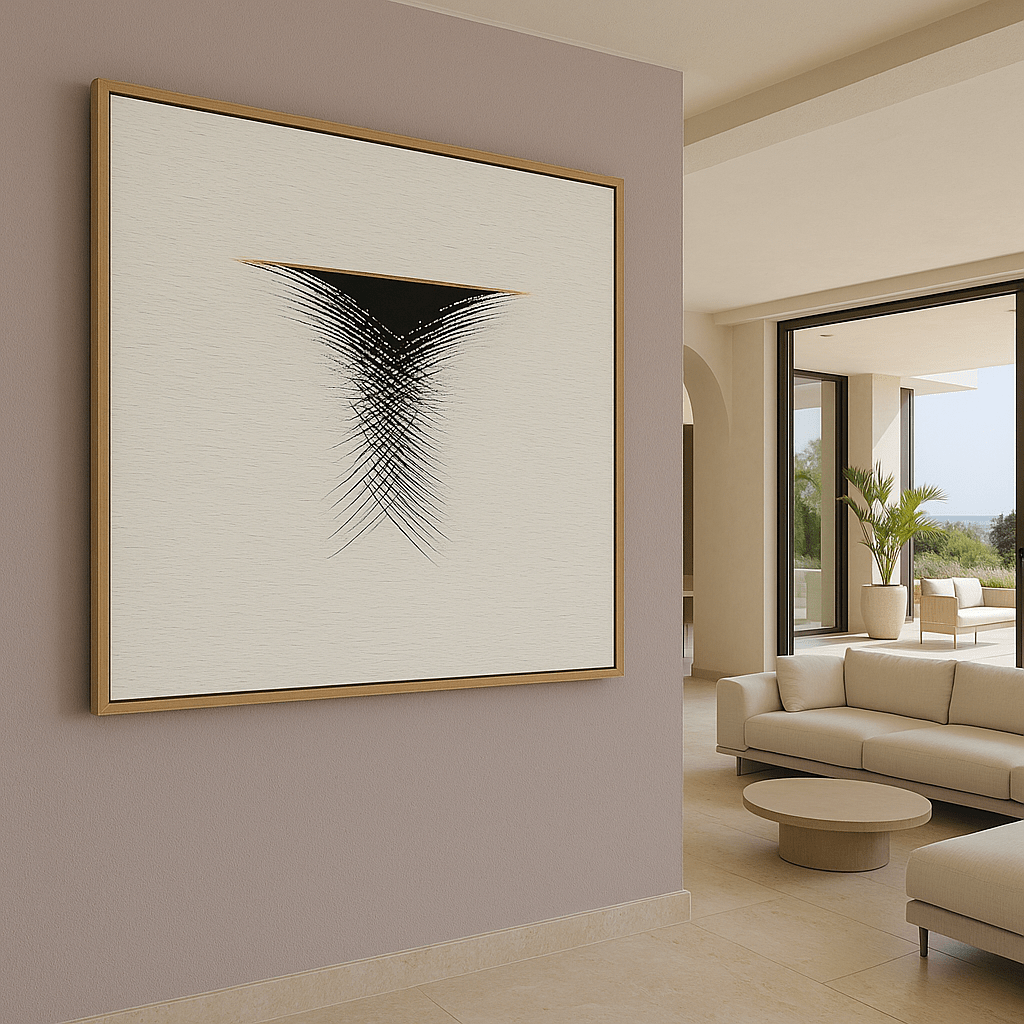 Canvas Print: Inverted Balance – Minimalist Abstract Geometric Art Print modern abstract canvas wall art by Rossetti Art – luxury interior design artwork for living room, bedroom, office – contemporary art piece Contemporary Canvas Art Contemporary canvas print