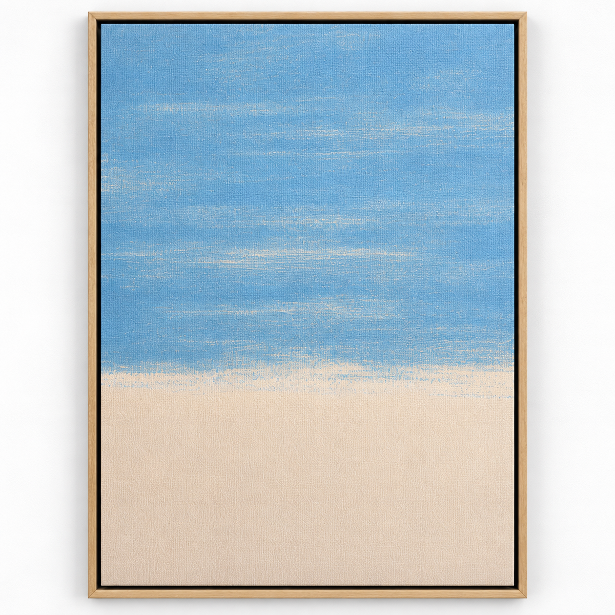 Light Blue Wall Art Canvas Print – Pale Shore by Rossetti Art