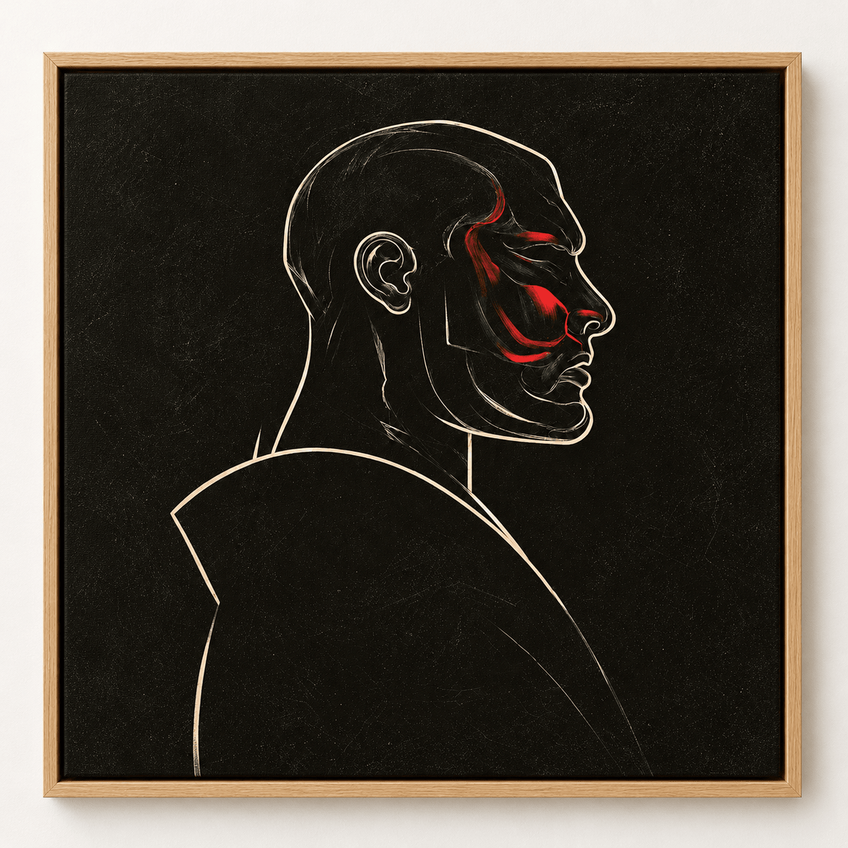 Masculine Wall Art – Scarlet Vow canvas print by Rossetti Art