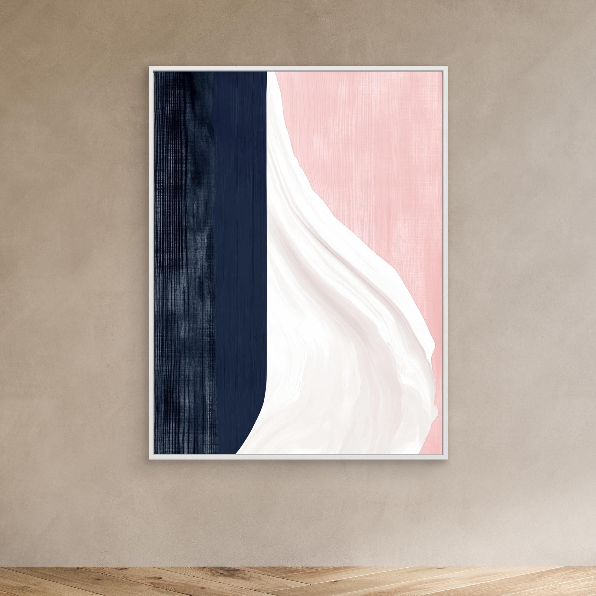 Canvas Print: "Minimal Harmony" - Modern Abstract Wall Art modern abstract canvas wall art by Rossetti Art – luxury interior design artwork for living room, bedroom, office – Contemporary Minimalism Modern Abstract Canvas Modern Serene Decor