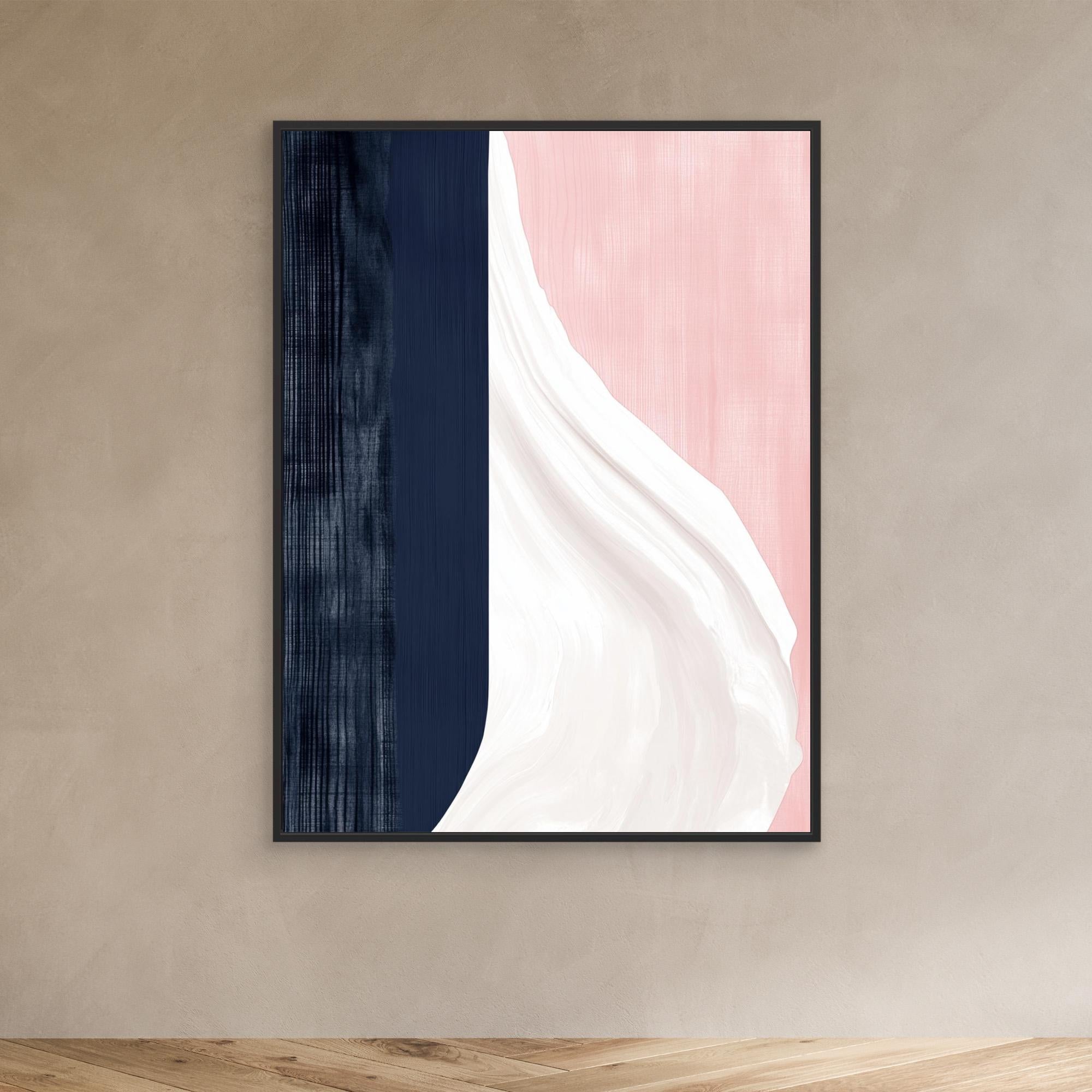 Canvas Print: "Minimal Harmony" - Modern Abstract Wall Art modern abstract canvas wall art by Rossetti Art – luxury interior design artwork for living room, bedroom, office – Contemporary Minimalism Modern Abstract Canvas Modern Serene Decor