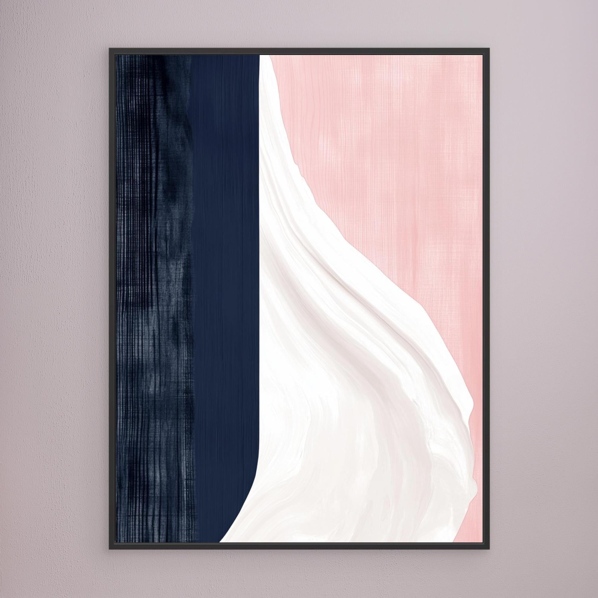 Canvas Print: "Minimal Harmony" - Modern Abstract Wall Art modern abstract canvas wall art by Rossetti Art – luxury interior design artwork for living room, bedroom, office – Contemporary Minimalism Modern Abstract Canvas Modern Serene Decor