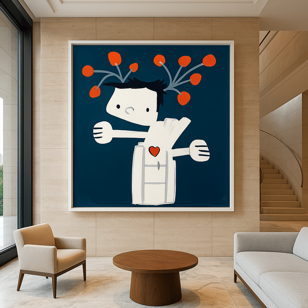 Canvas Print: Modern Abstract Art - Contemporary Print Art Interior modern abstract canvas wall art by Rossetti Art – luxury interior design artwork for living room, bedroom, office – contemporary art piece Contemporary Canvas Art Contemporary canvas print