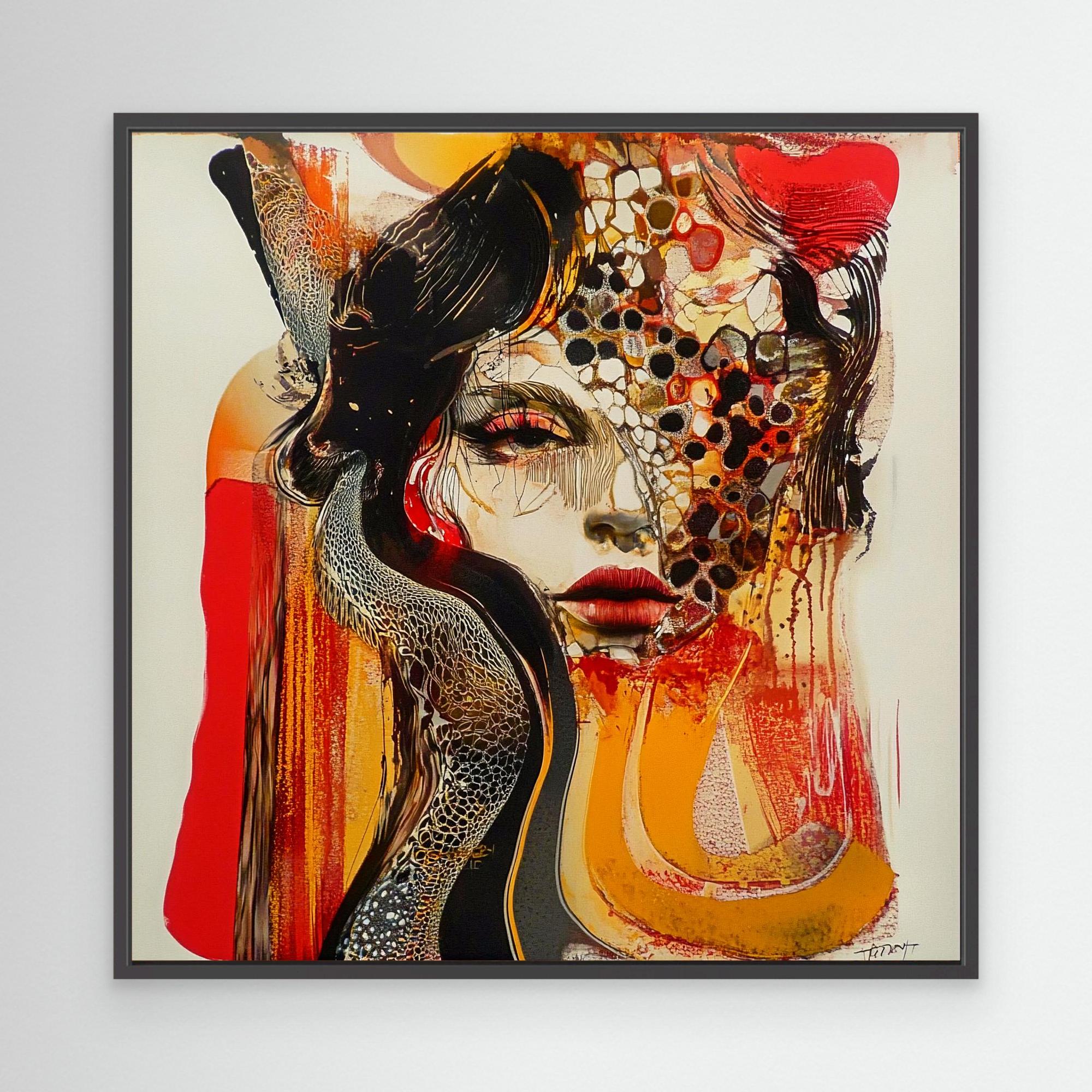 Canvas Print : Mystical Beauty - Handmade Abstract Wall Art | Modern Canvas Painting - Chiara Rossetti