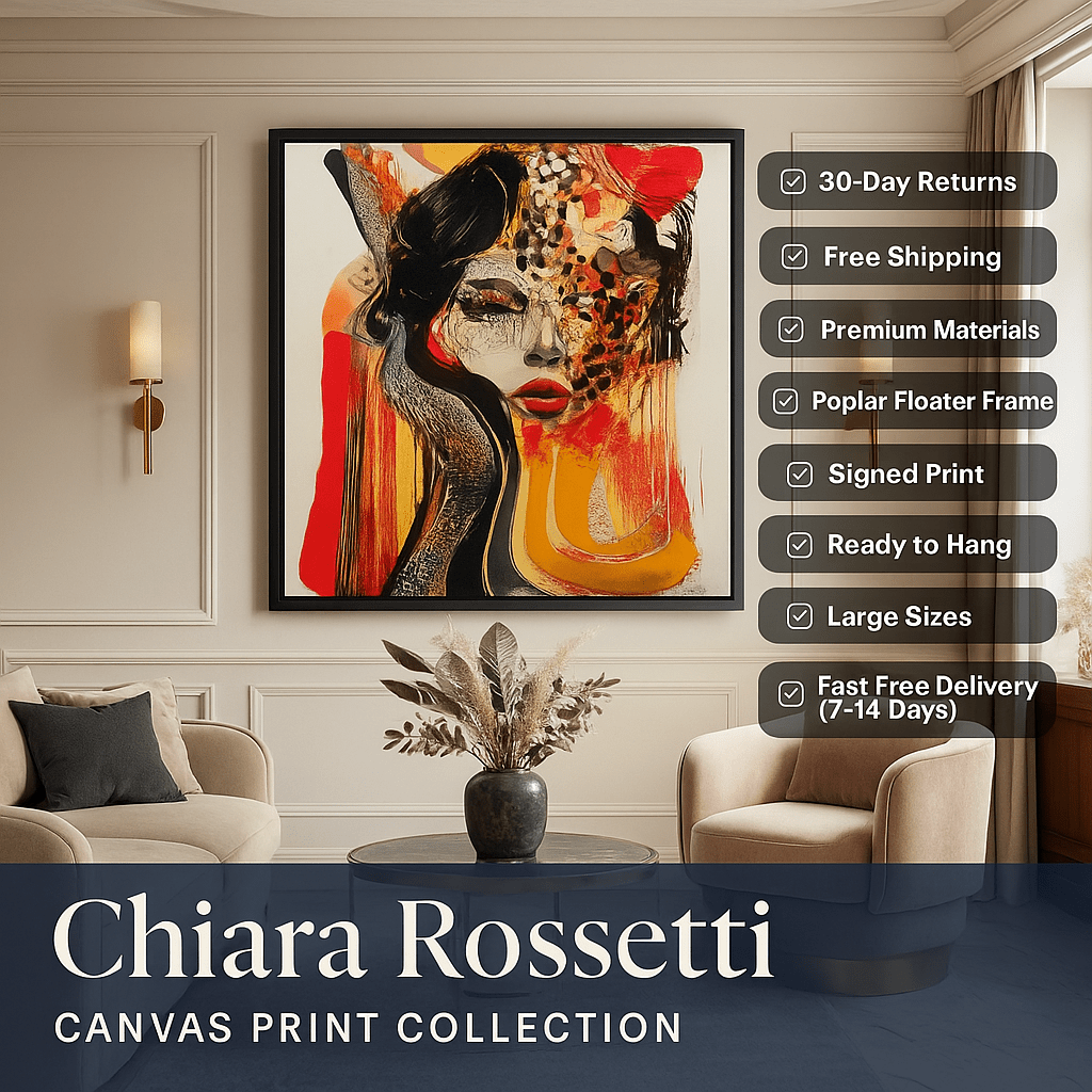 Canvas Print : Mystical Beauty - Handmade Abstract Wall Art | Modern Canvas Painting - Chiara Rossetti
