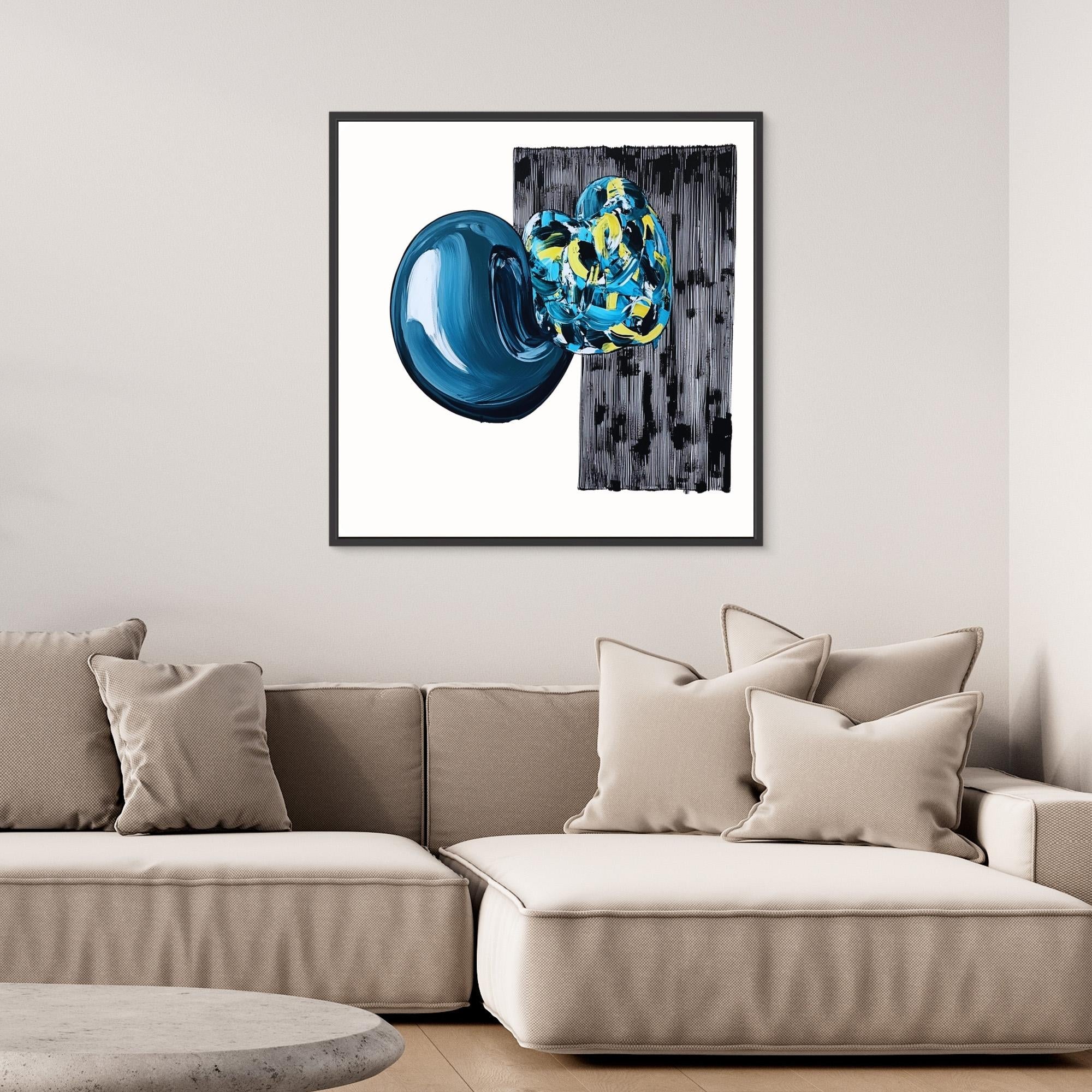 Canvas Print : Neo - Abstract Geometry | Modern Handmade Wall Art Print - Chiara Rossetti