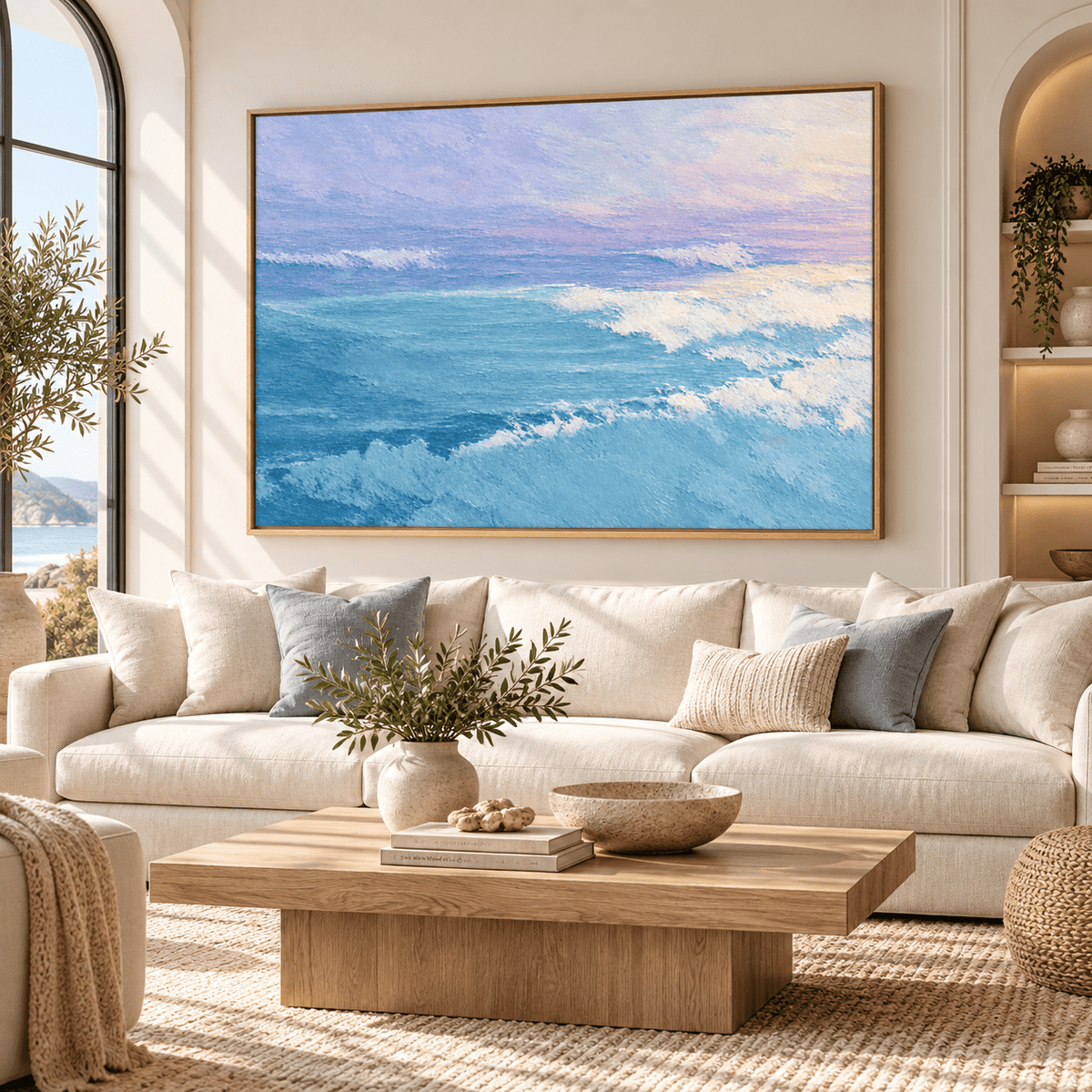 Ocean Wave Wall Art – Coastal Bloom by Rossetti Art