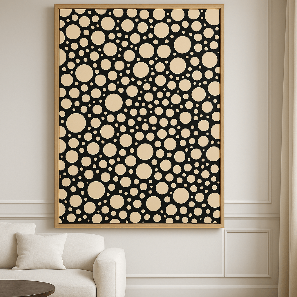 Canvas Print : Orbital Harmony – Modern Circle Canvas Art - Chiara Rossetti