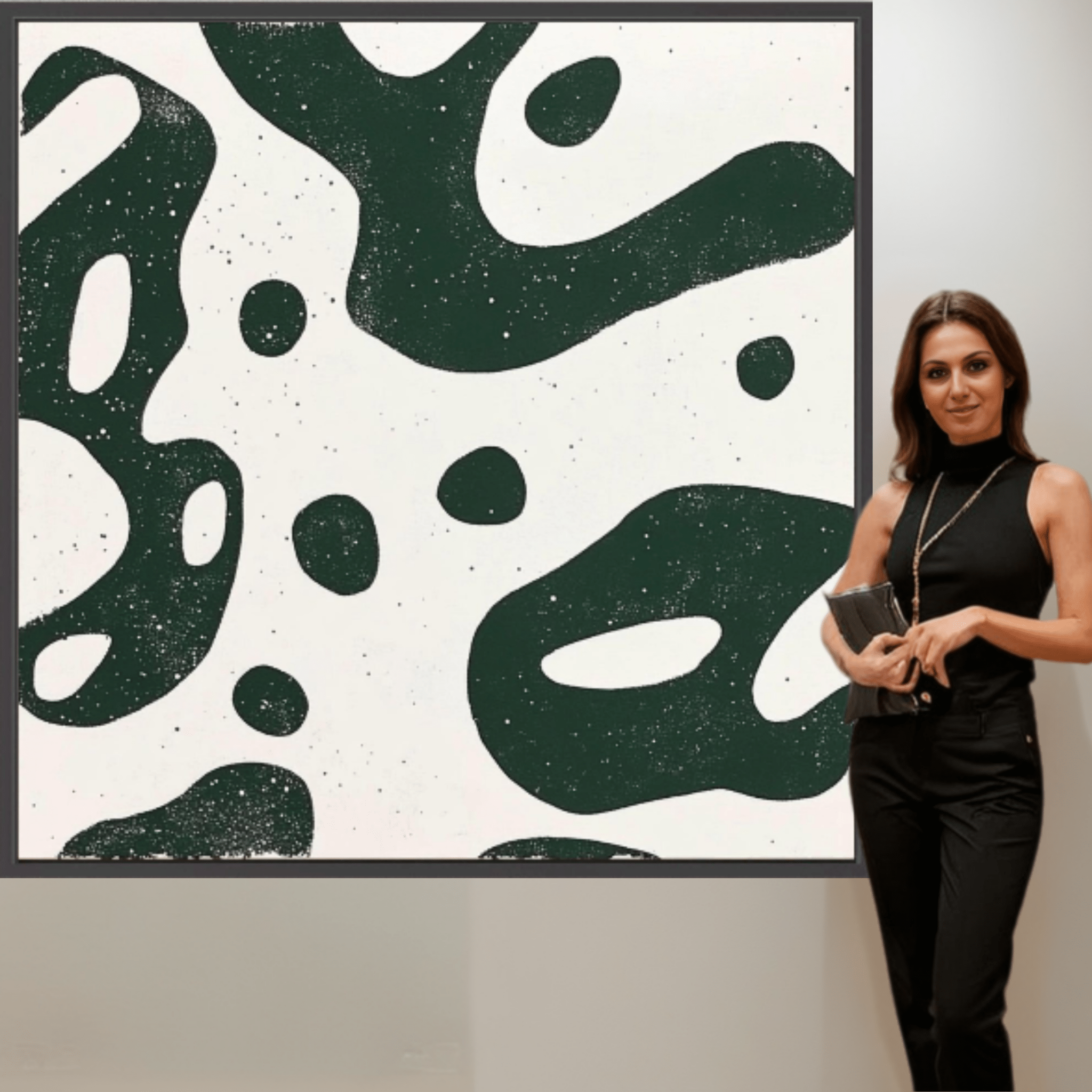 Canvas Print: "Organic Flow" – Modern Minimalist Abstract Art modern abstract canvas wall art by Rossetti Art – luxury interior design artwork for living room, bedroom, office – Contemporary Abstract Design Contemporary Art for Sale contemporary art piece