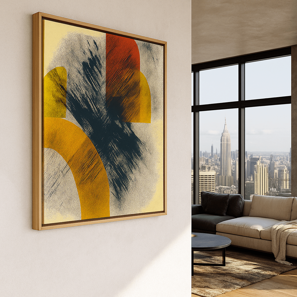 Canvas Print: Pop Color Clash – Abstract Canvas Wall Art - Chiara Rossetti