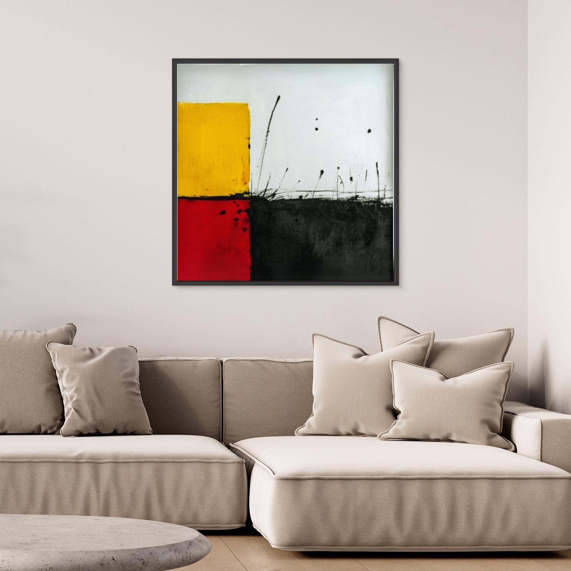 Canvas Print: "Primary Impressions - Abstract Color Fields Art - Chiara Rossetti