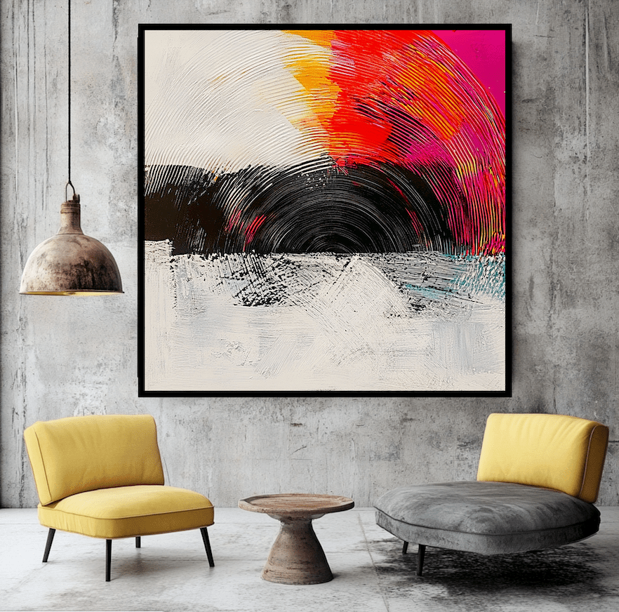 Canvas Print: Radiant Echo - Vibrant Canvas Wall Art - Chiara Rossetti