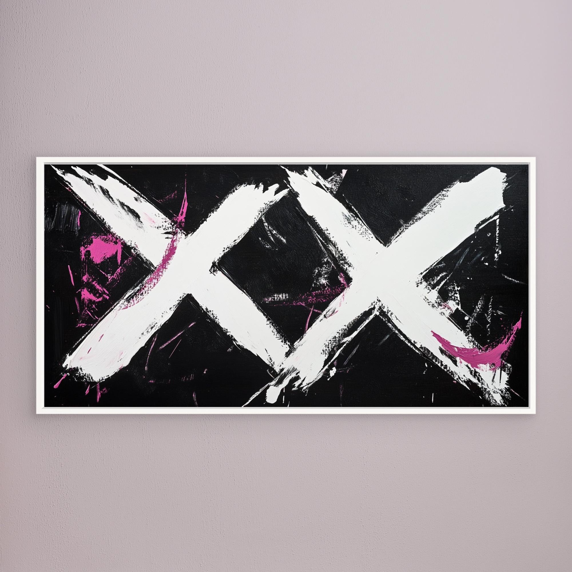 Canvas Print: "Rebel XX" - Abstract Expressionist Art modern abstract canvas wall art by Rossetti Art – luxury interior design artwork for living room, bedroom, office – Contemporary Art for Sale contemporary art piece Contemporary Canvas Art