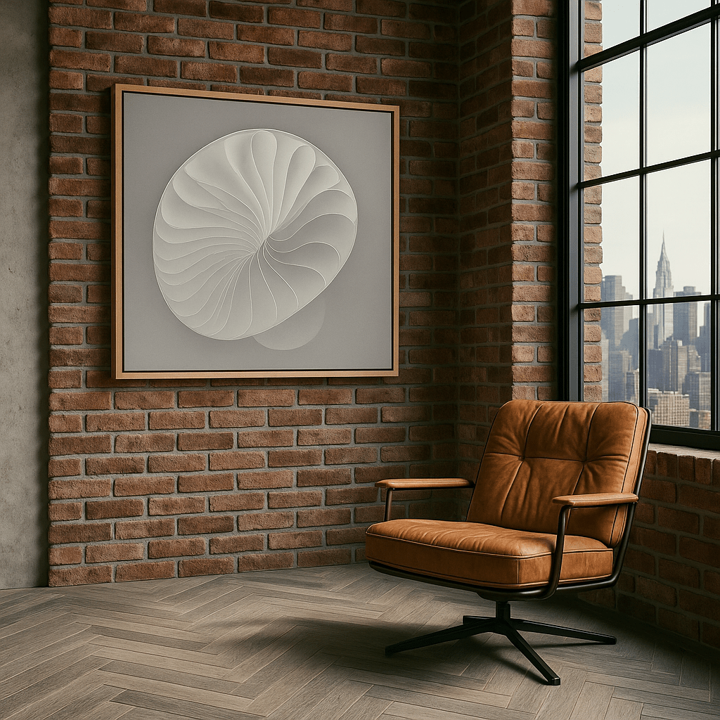 Canvas Print: "Serene Spiral" – Elegant Minimalist Wall Art Print - Chiara Rossetti