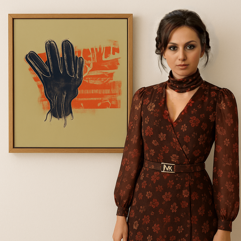 Canvas Print: Surreal Reach – Abstract Expressionism Art modern abstract canvas wall art by Rossetti Art – luxury interior design artwork for living room, bedroom, office – Abstract Emotional Art Bold Modern Canvas Creative Interior Decor