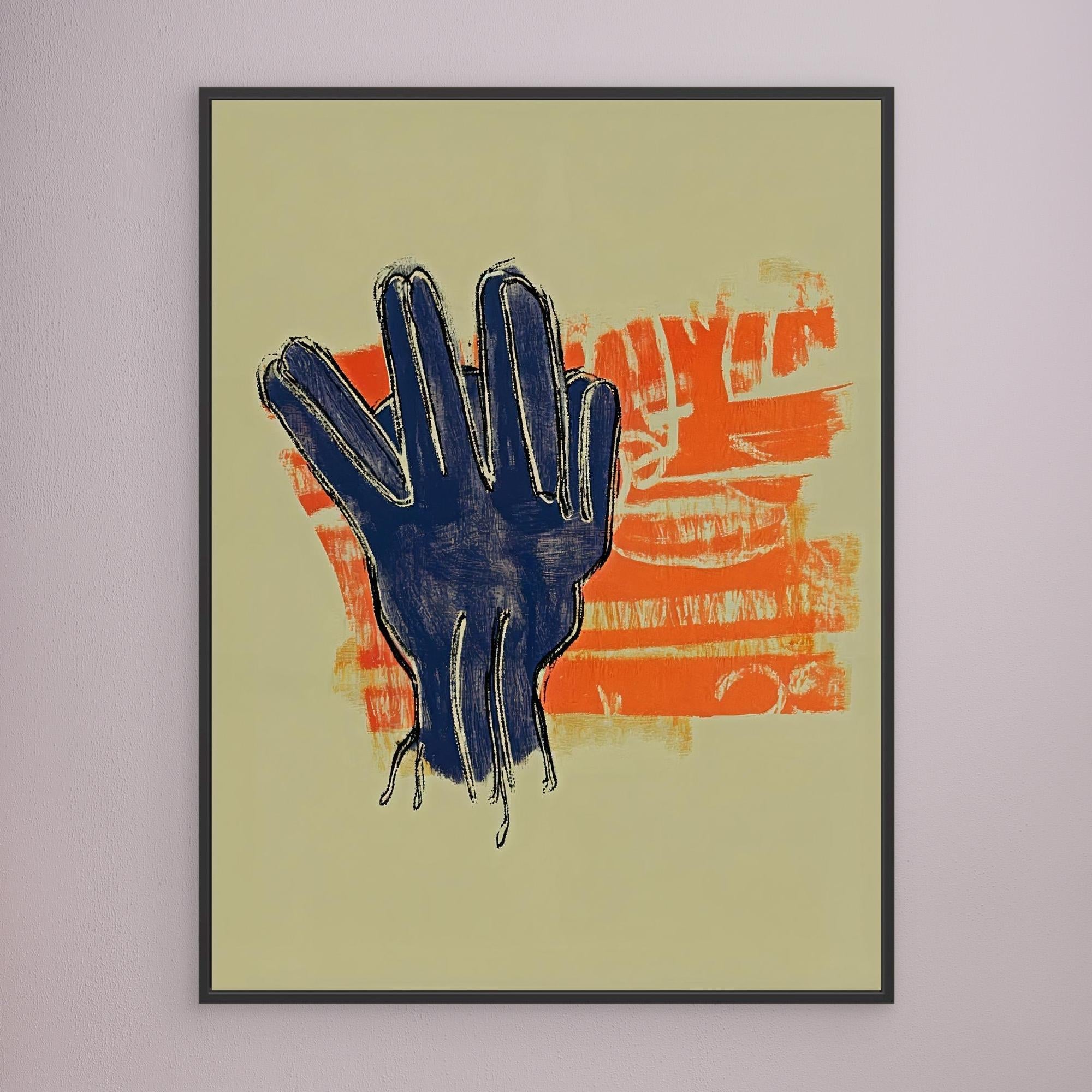 Canvas Print: Surreal Reach – Abstract Expressionism Art modern abstract canvas wall art by Rossetti Art – luxury interior design artwork for living room, bedroom, office – Abstract Emotional Art Bold Modern Canvas Creative Interior Decor