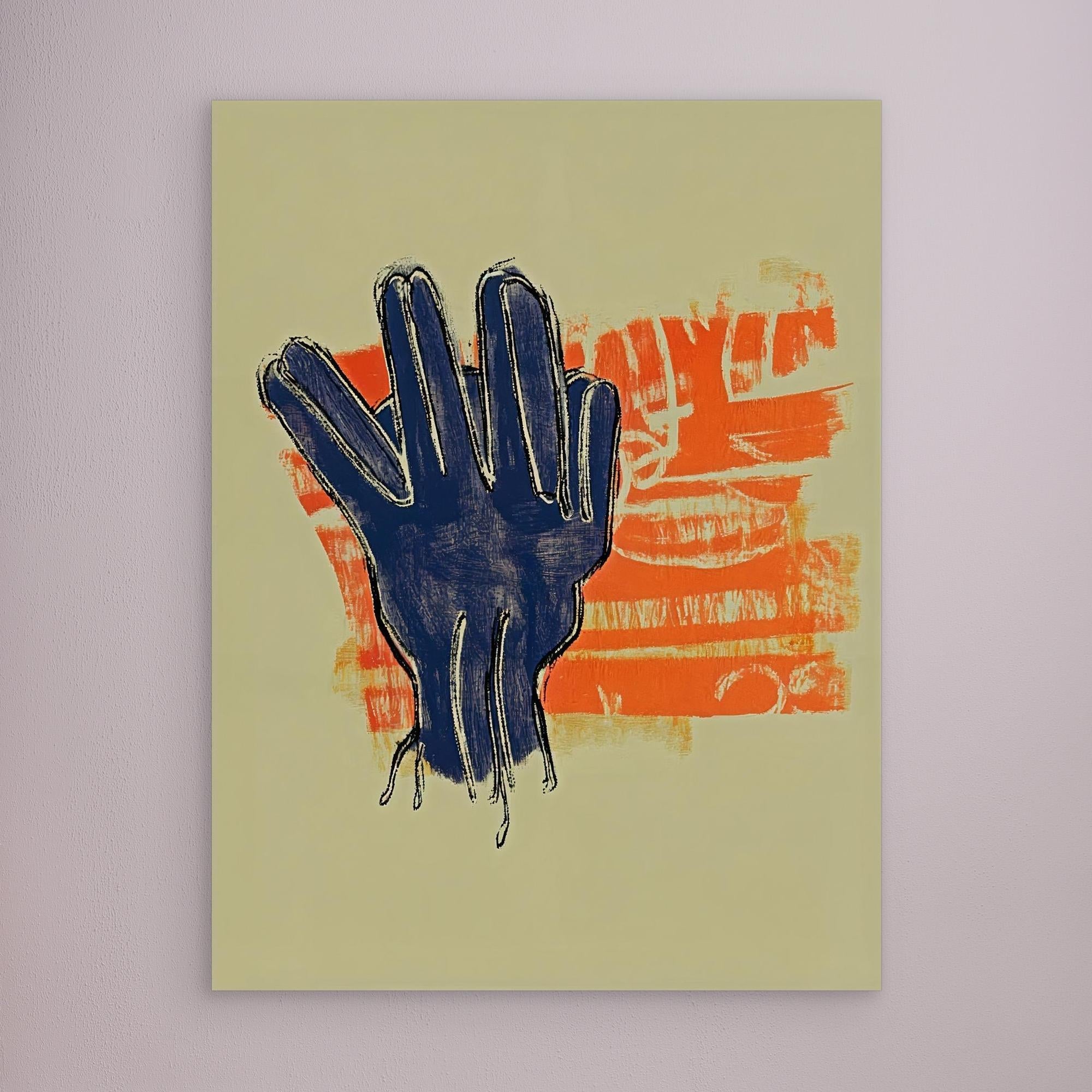 Canvas Print: Surreal Reach – Abstract Expressionism Art modern abstract canvas wall art by Rossetti Art – luxury interior design artwork for living room, bedroom, office – Abstract Emotional Art Bold Modern Canvas Creative Interior Decor