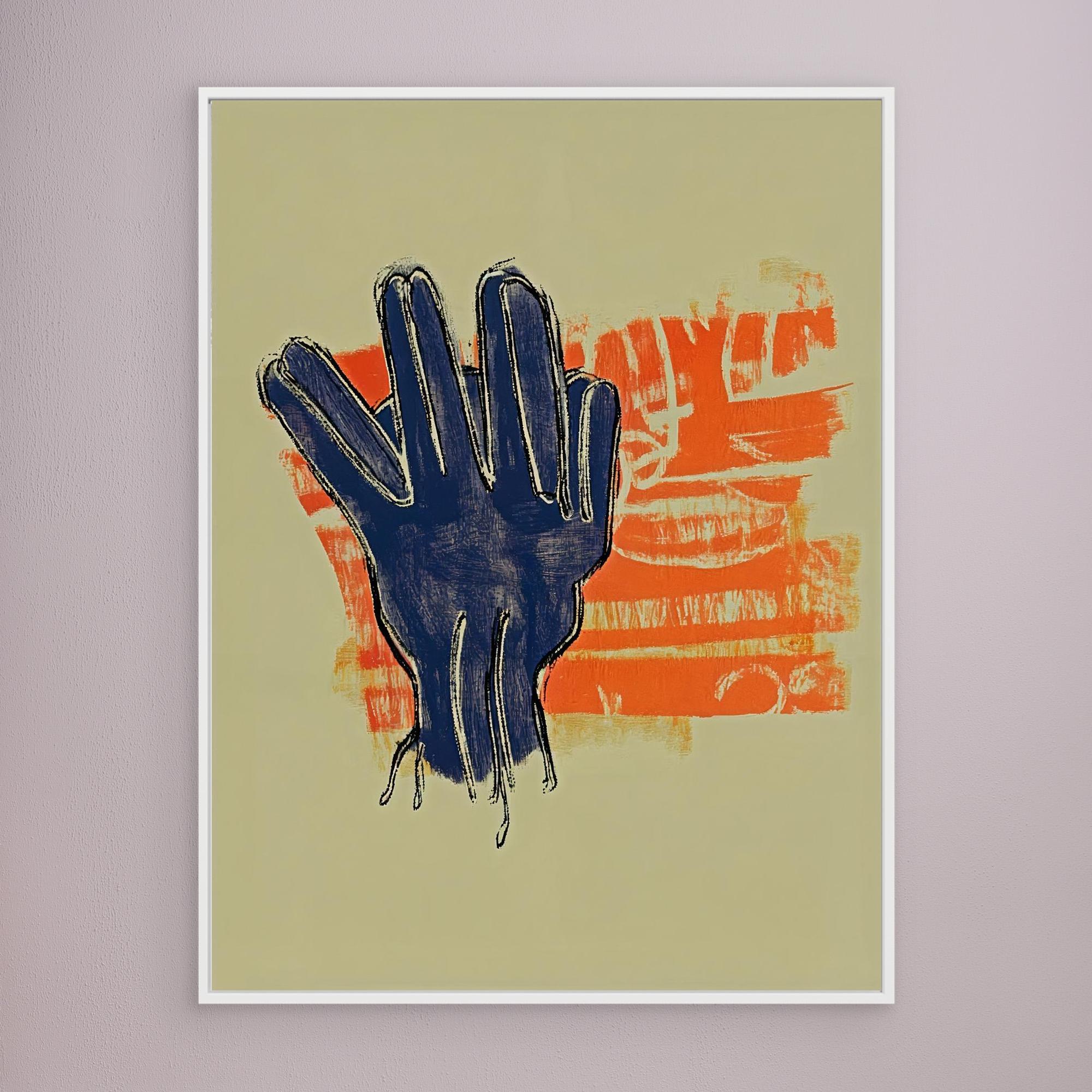 Canvas Print: Surreal Reach – Abstract Expressionism Art modern abstract canvas wall art by Rossetti Art – luxury interior design artwork for living room, bedroom, office – Abstract Emotional Art Bold Modern Canvas Creative Interior Decor