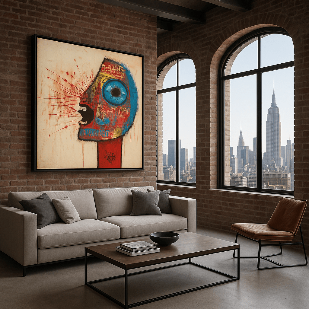 Canvas Print : "Visionary Chaos" – Abstract Expressionist modern abstract canvas wall art by Rossetti Art – luxury interior design artwork for living room, bedroom, office – Contemporary Art for Sale Contemporary Canvas Art Contemporary canvas print