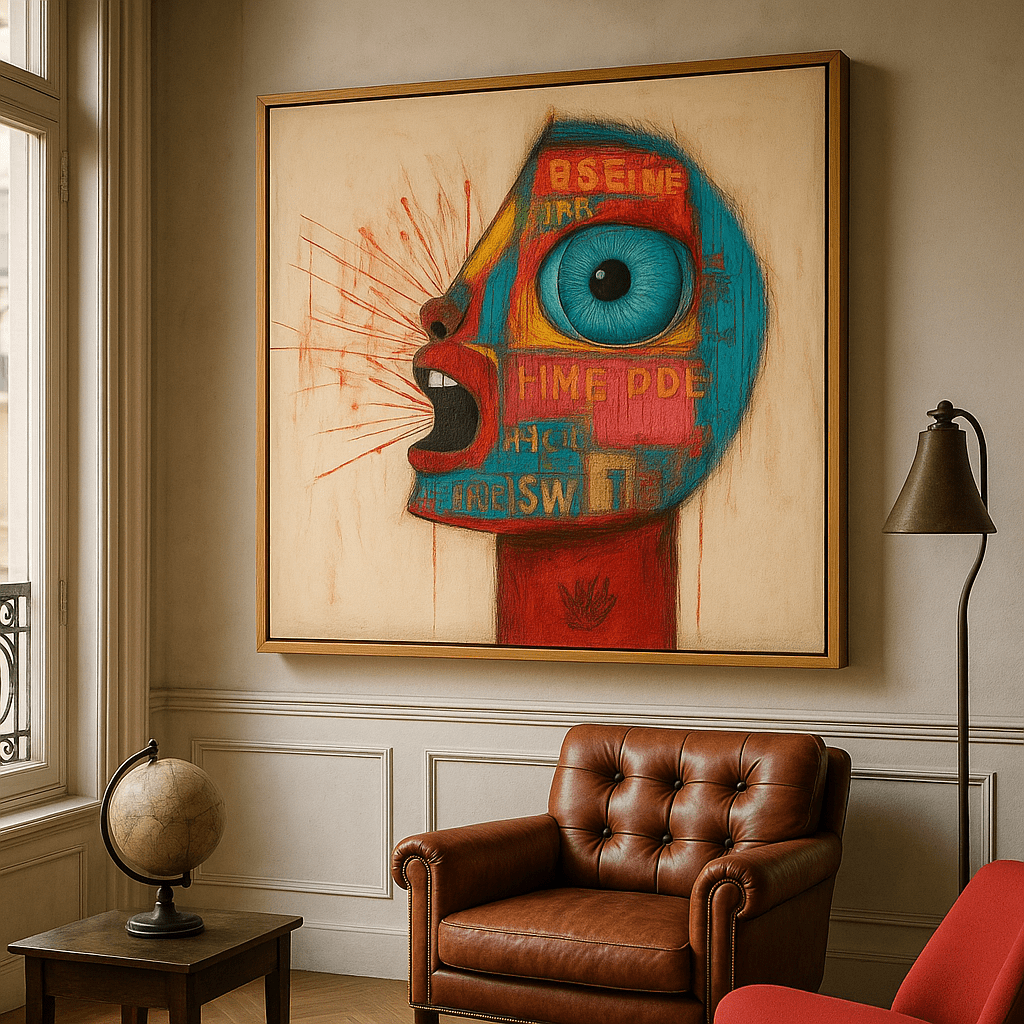 Canvas Print : "Visionary Chaos" – Abstract Expressionist modern abstract canvas wall art by Rossetti Art – luxury interior design artwork for living room, bedroom, office – Contemporary Art for Sale Contemporary Canvas Art Contemporary canvas print