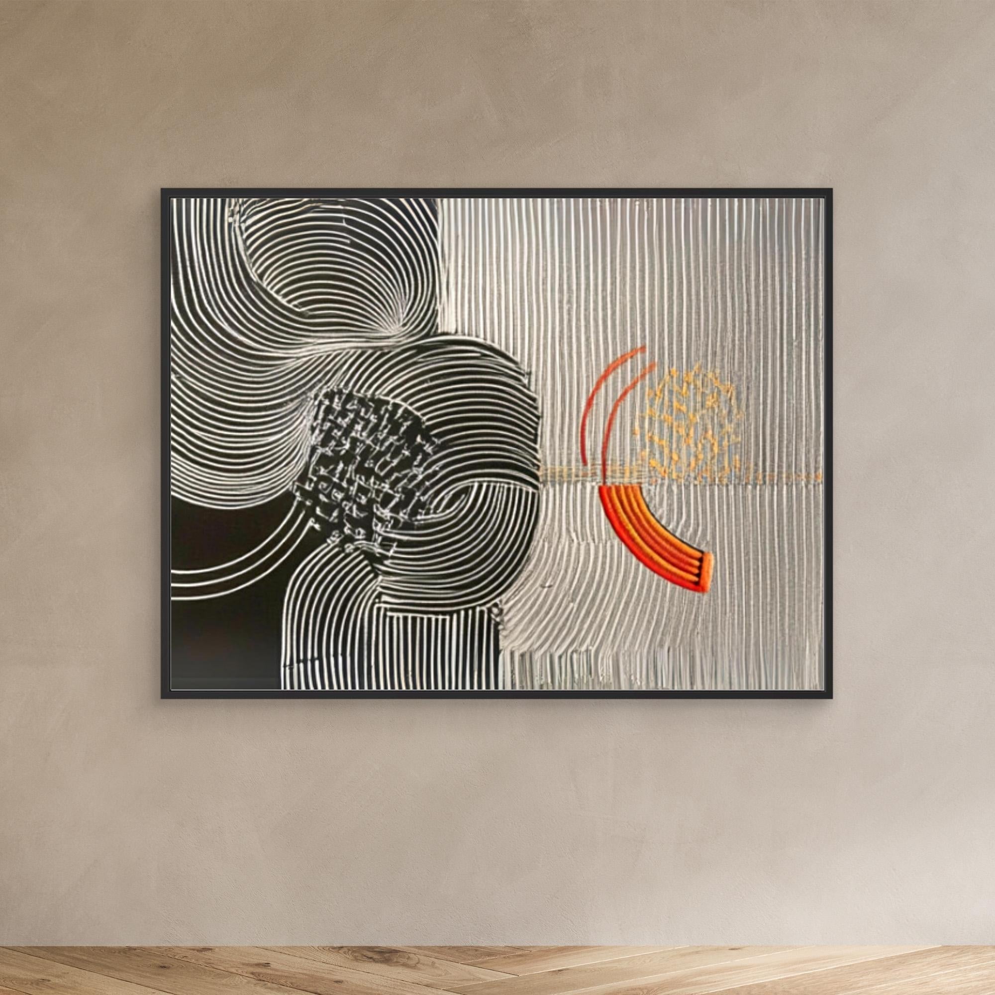 Canvas Print : Waves of Harmony - Modern Abstract Canvas Art - Chiara Rossetti