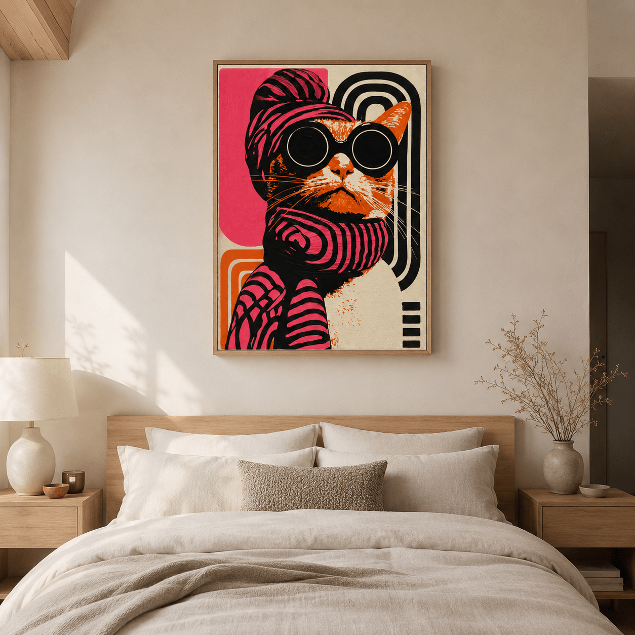 Cat Art Print Canvas — The Stylist by Rossetti Art