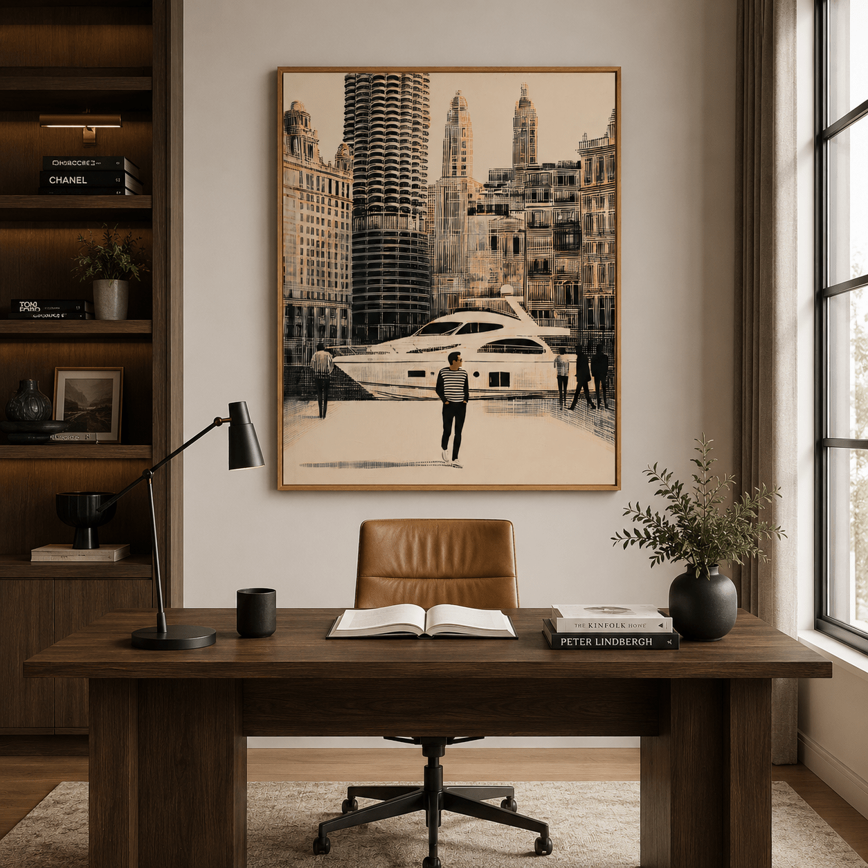 Chicago Wall Art Canvas Print — River North by Rossetti Art