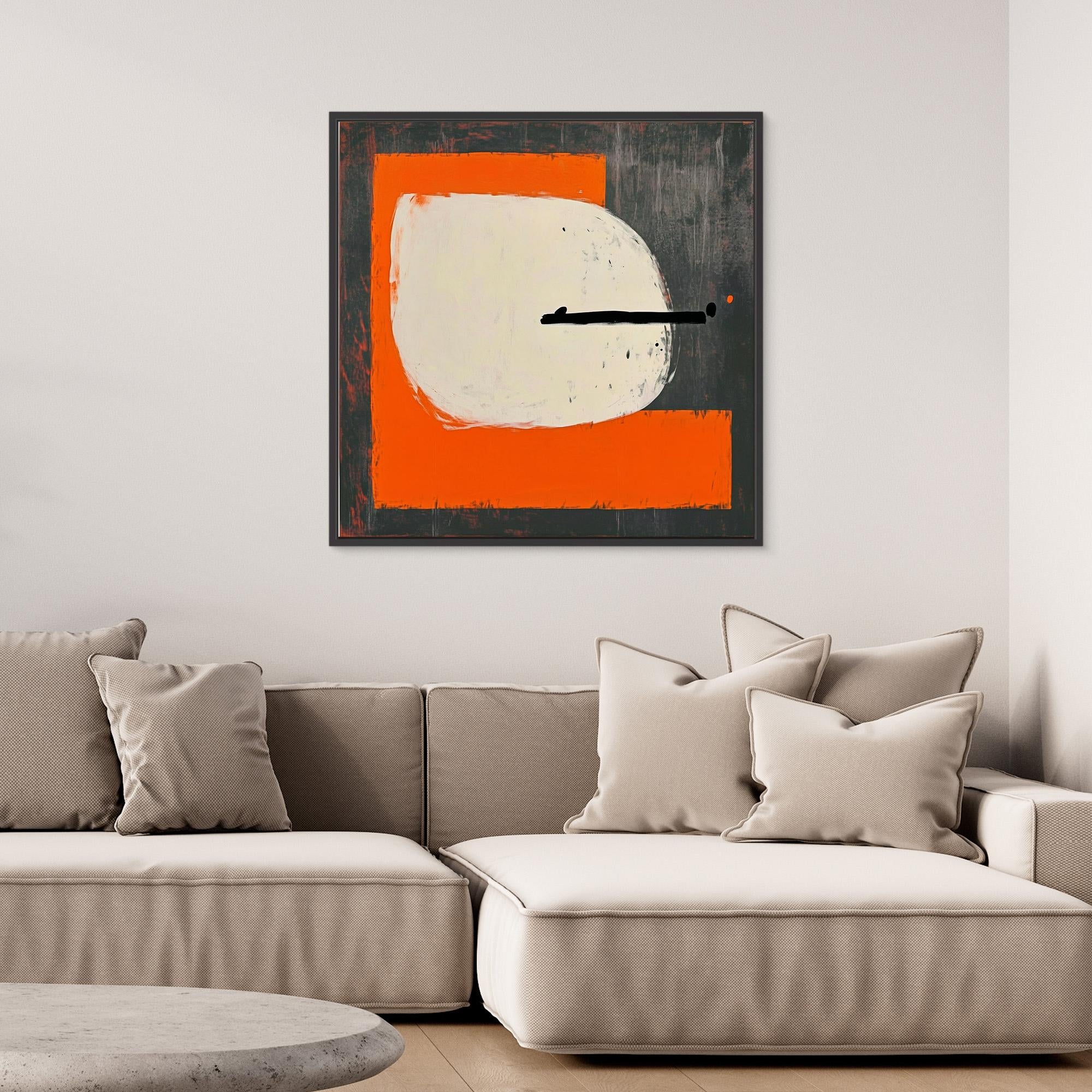 Canvas Print : Equilibrium in Motion - Minimalist Balance Abstract Wall Art | Modern