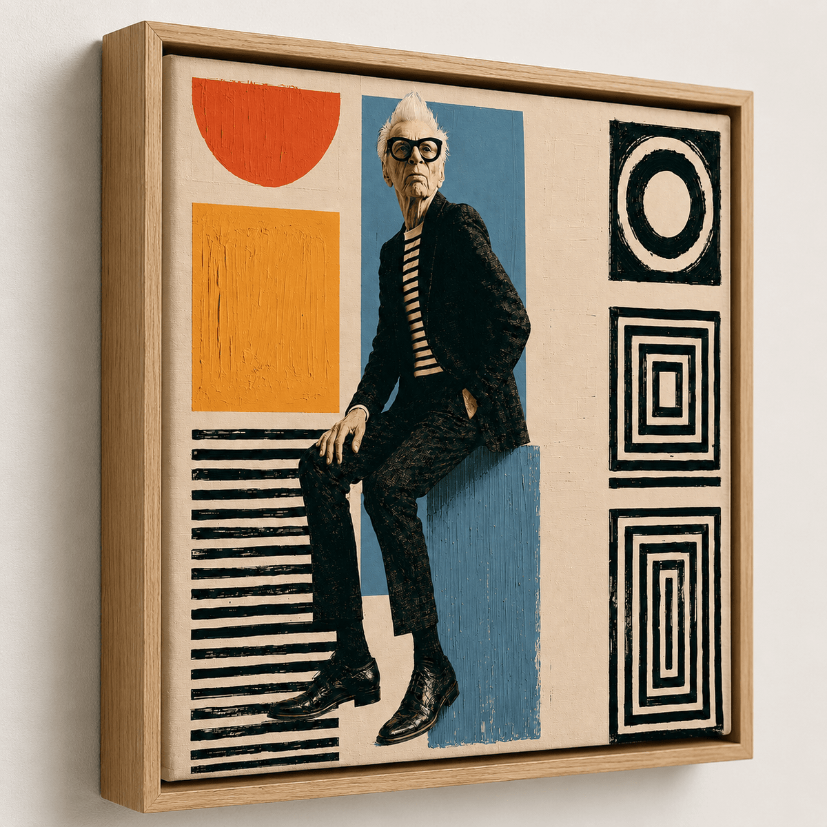 Collage Art Canvas Print — The Curator by Rossetti Art