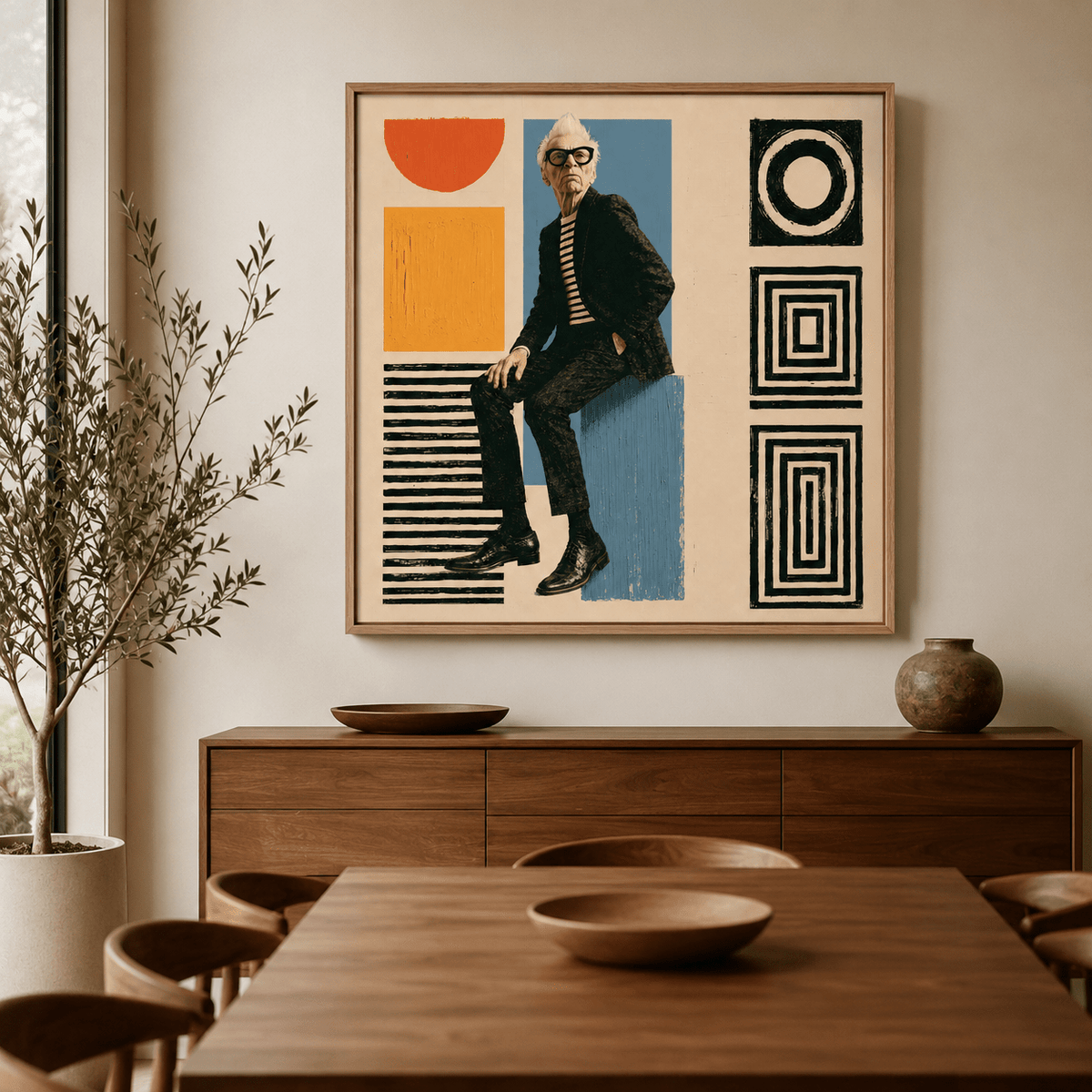 Collage Art Canvas Print — The Curator by Rossetti Art