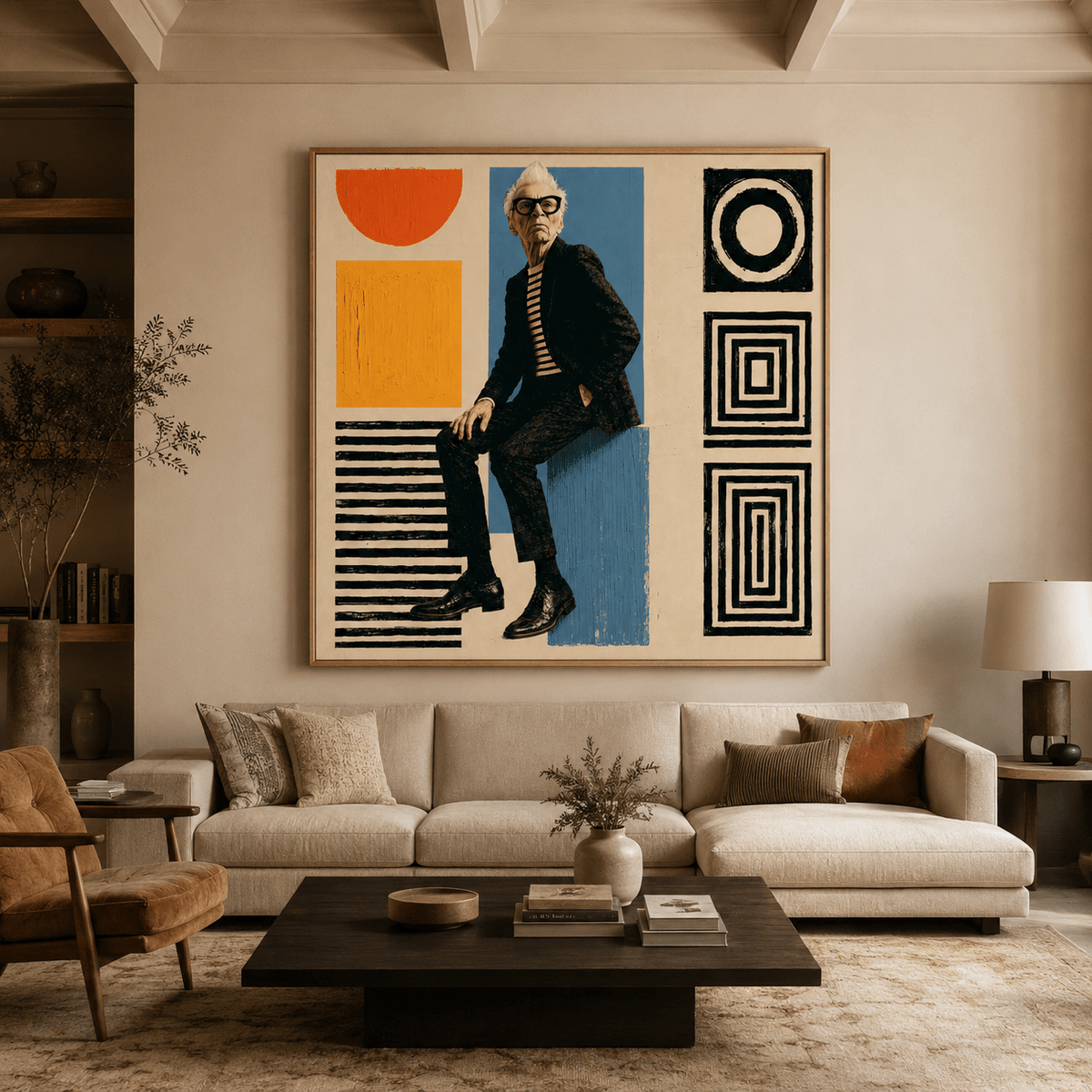Collage Art Canvas Print — The Curator by Rossetti Art