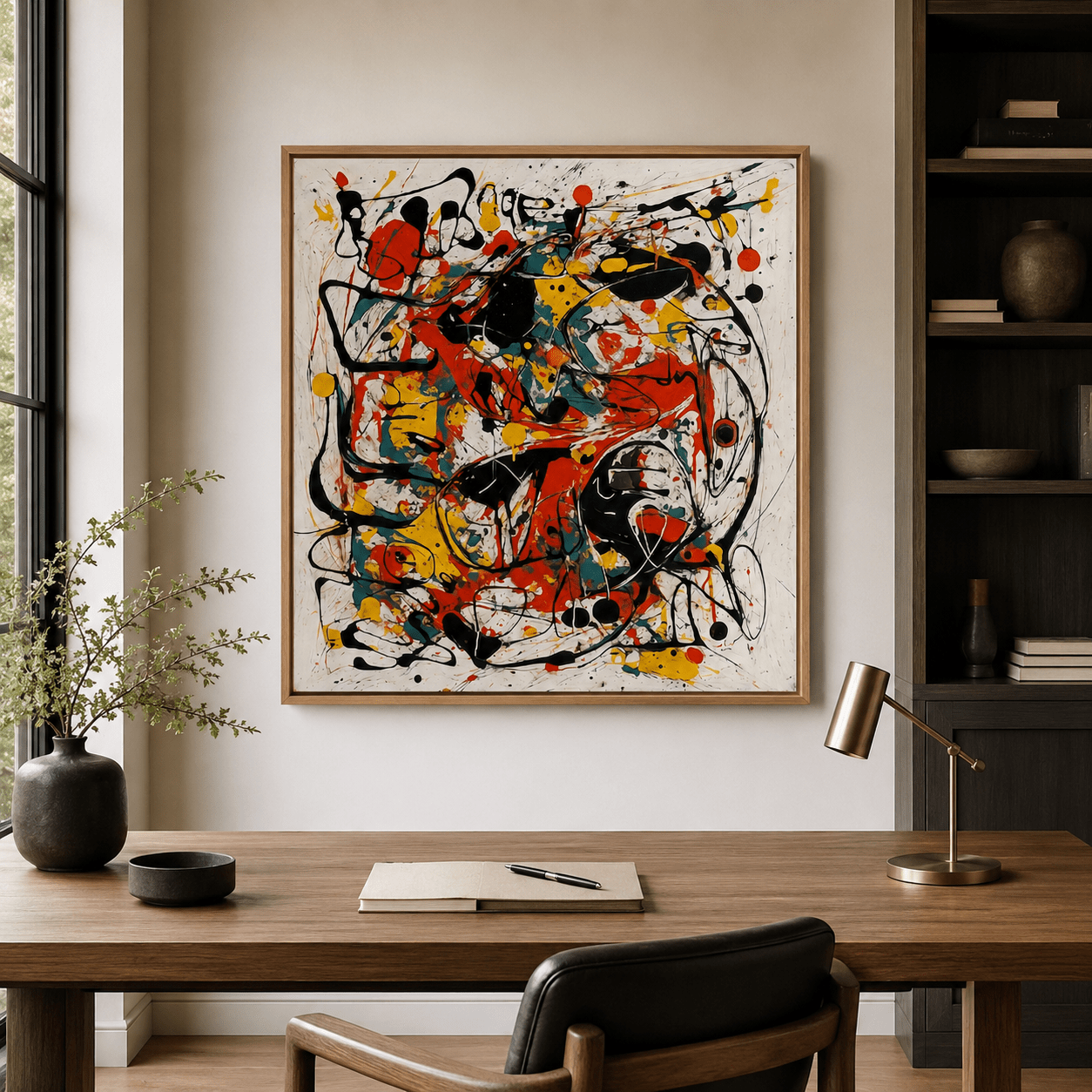 Colorful Abstract Wall Art Canvas Print — Ignition by Rossetti Art
