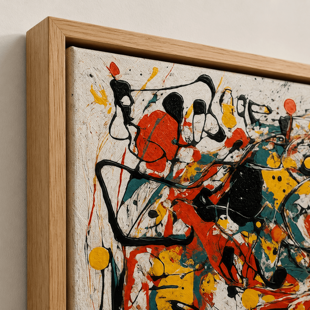 Colorful Abstract Wall Art Canvas Print — Ignition by Rossetti Art