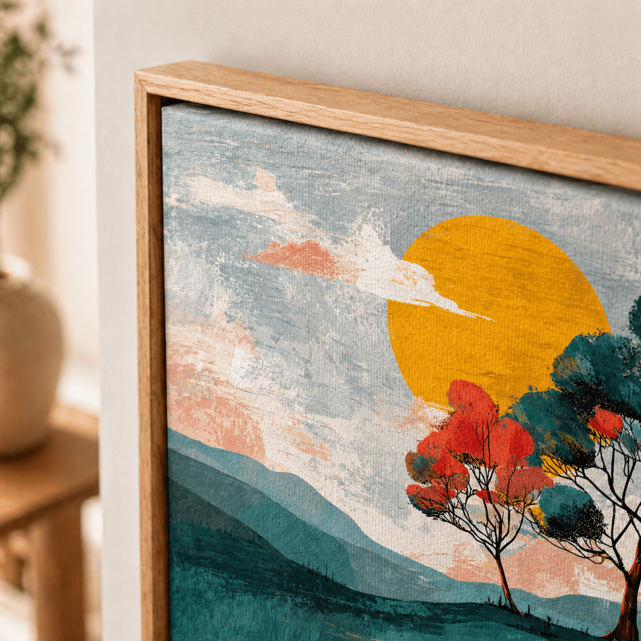 Colorful Tree Canvas Print — Two Seasons by Rossetti Art