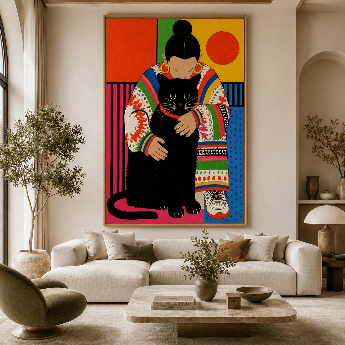 Colorful Wall Art Canvas Print — Held by Rossetti Art