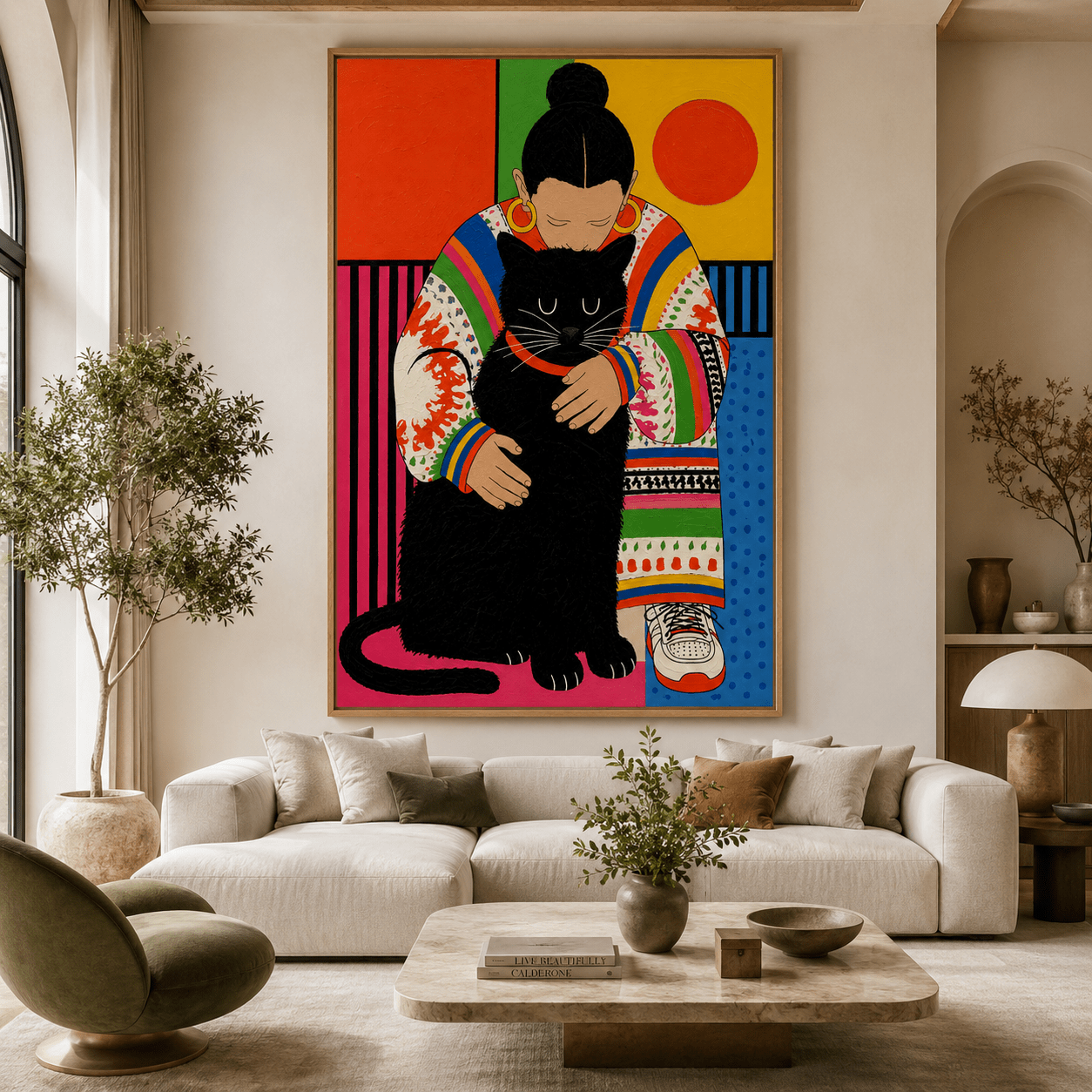 Colorful Wall Art Canvas Print — Held by Rossetti Art