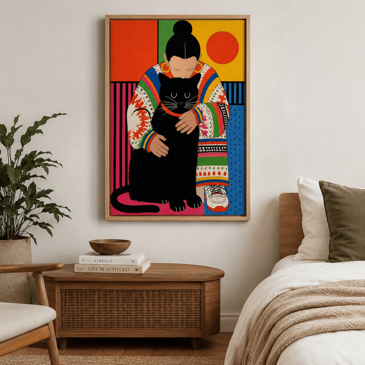 Colorful Wall Art Canvas Print — Held by Rossetti Art