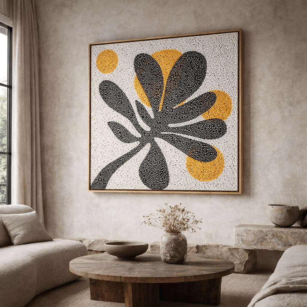 Contemporary Abstract Floral Canvas Print