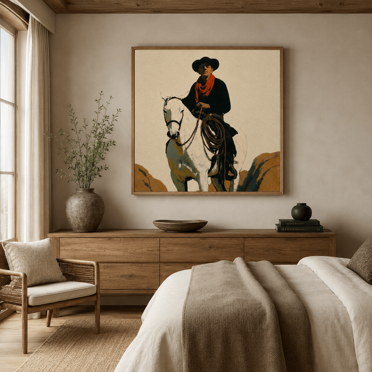 Cowboy Wall Art — The Wrangler by Rossetti Art